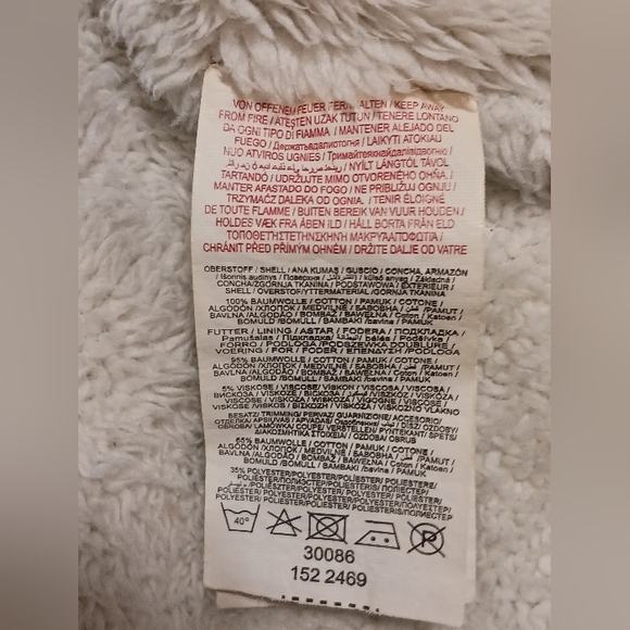 Kanz Baby Unisex Size 6M Fur Lapel Distressed Denim Jean Warm Bomber Jacket - Picture 12 of 13